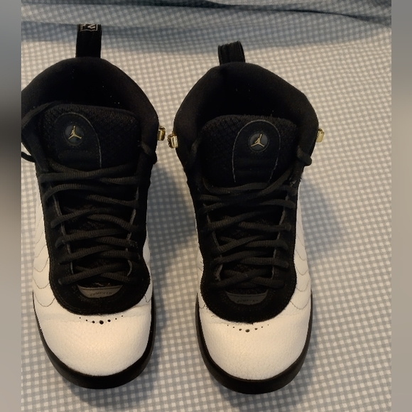 Jordan 6.5y black white gold jumpman - Picture 4 of 9